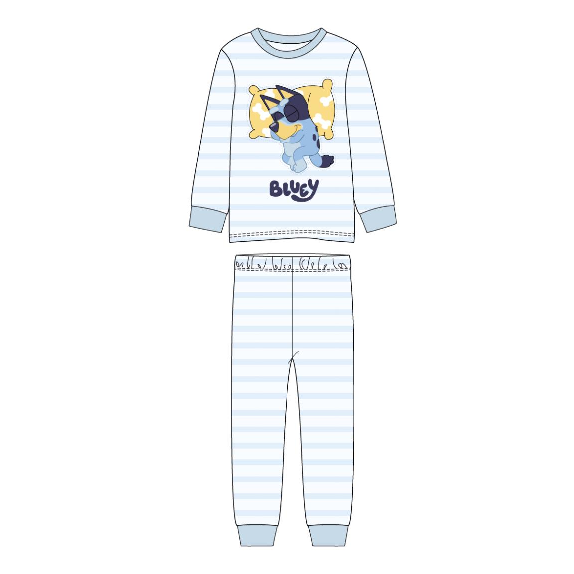 Pijama Largo Velour Cotton Bluey